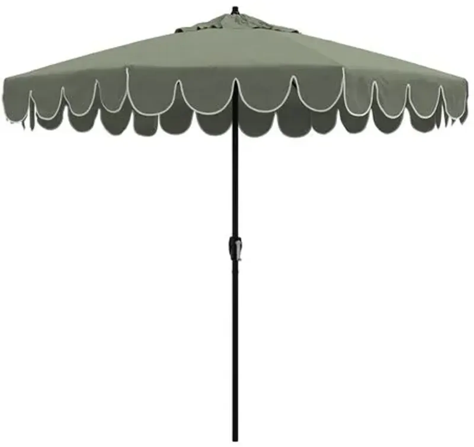 Phoebe Scallop Edge Patio Umbrella - Cast Sage - Green