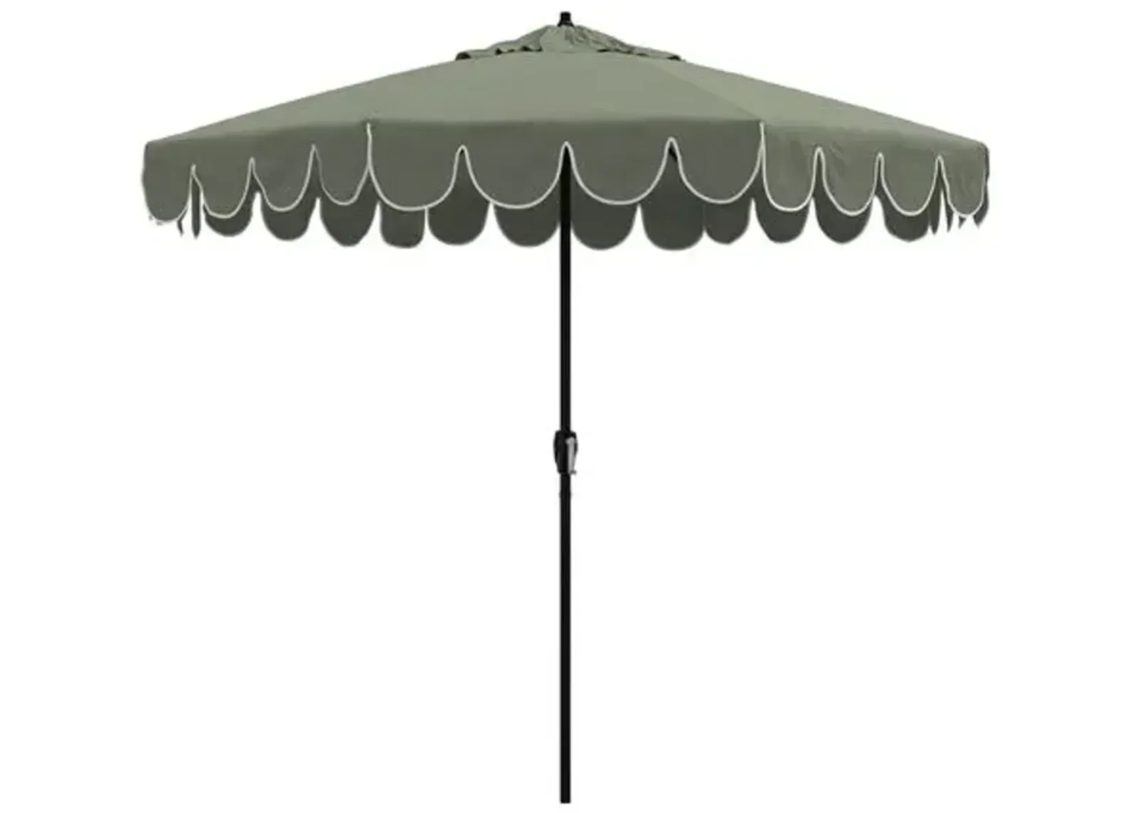 Phoebe Scallop Edge Patio Umbrella - Cast Sage - Green