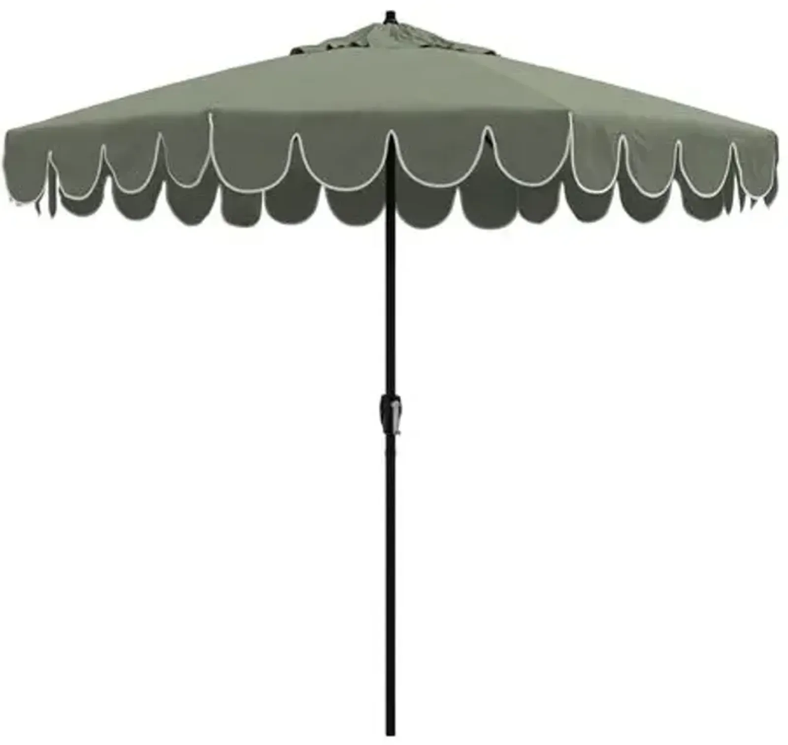 Phoebe Scallop Edge Patio Umbrella - Cast Sage - Green