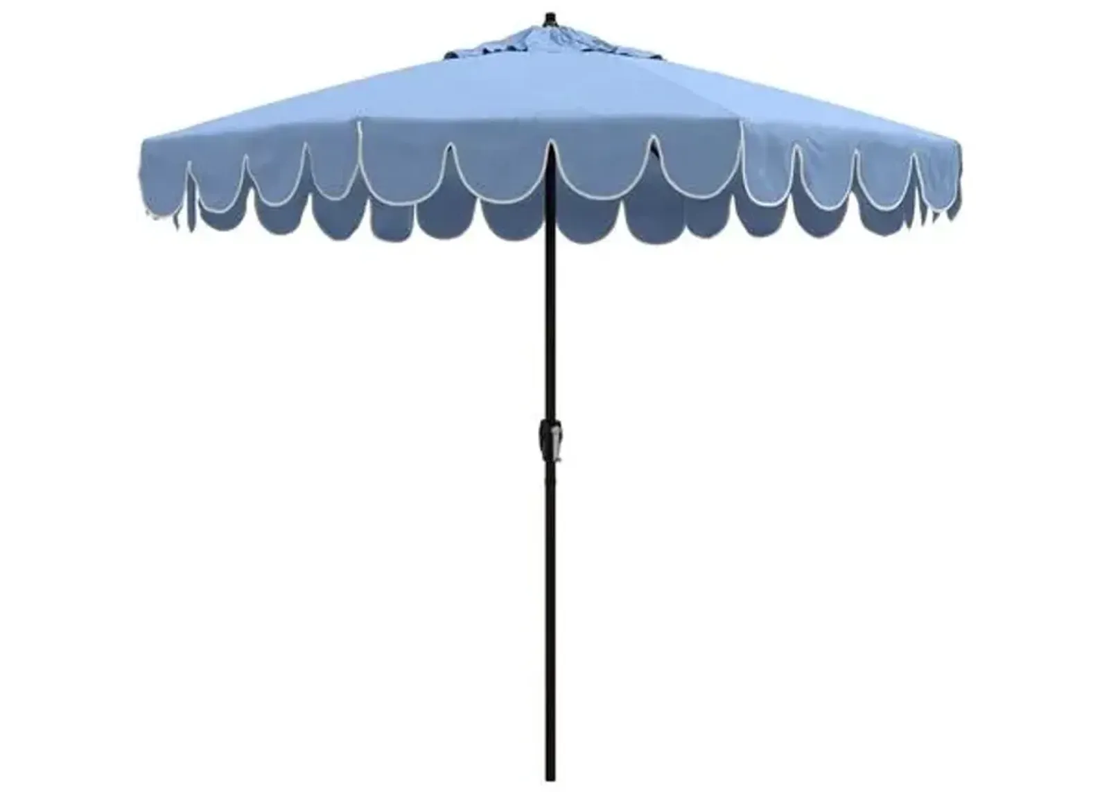 Phoebe Scallop Edge Patio Umbrella - Cast Ocean - Blue