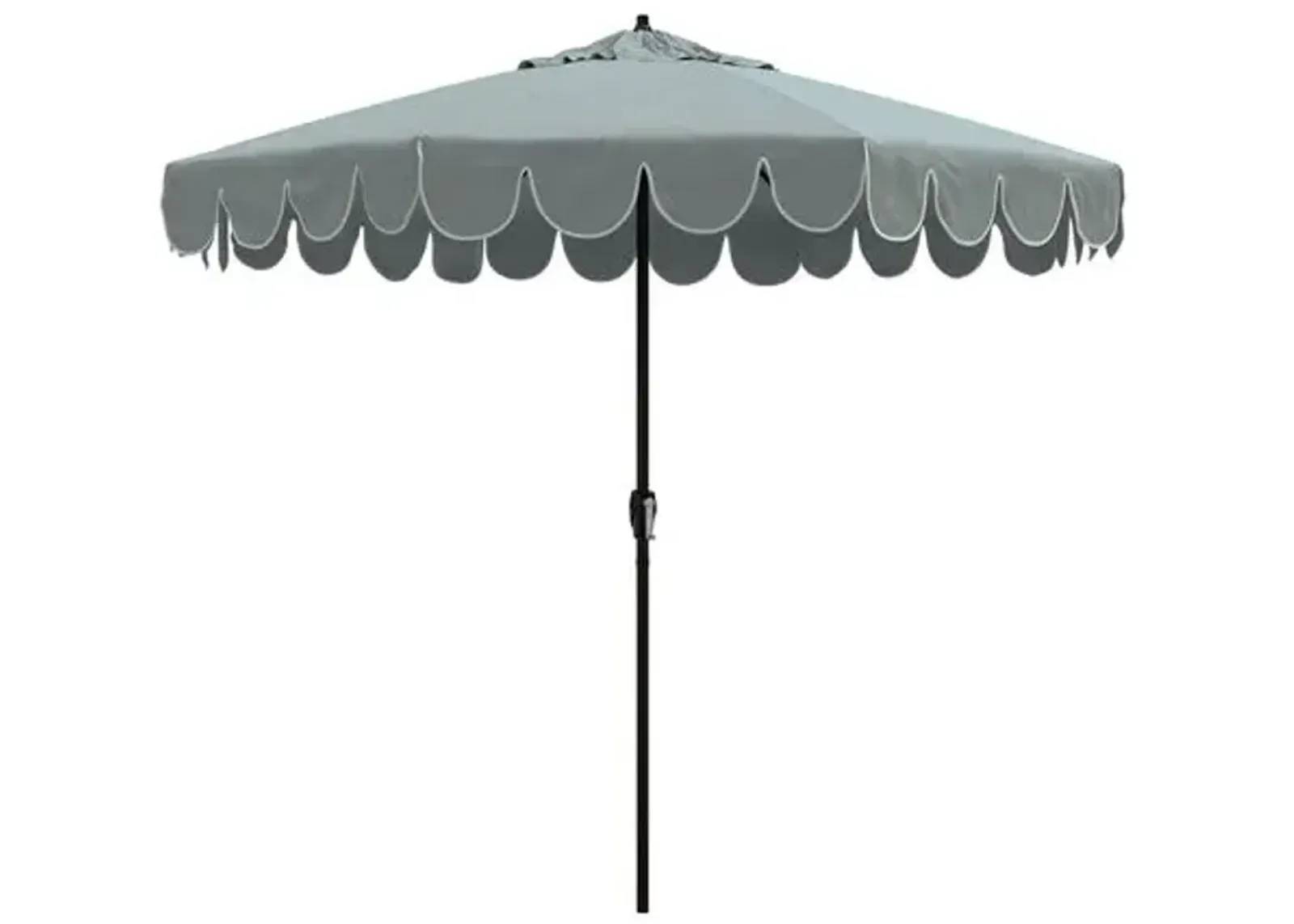 Phoebe Scallop Edge Patio Umbrella - Cast Mist - Blue