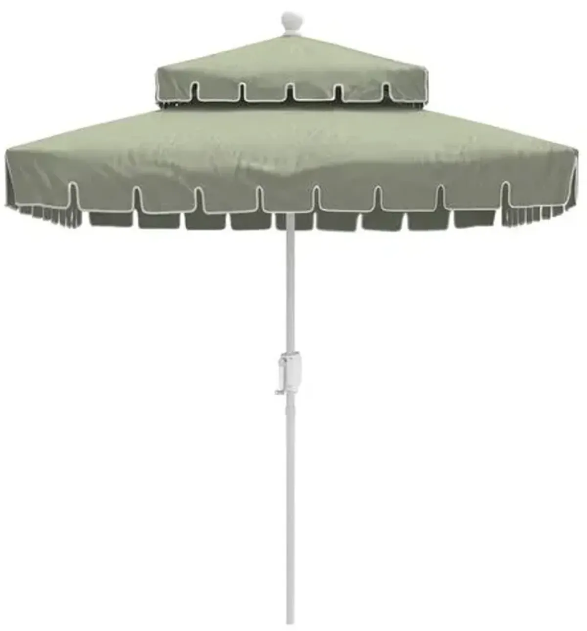 Liz Two-Tier Square Patio Umbrella - Cast Oasis - Blue