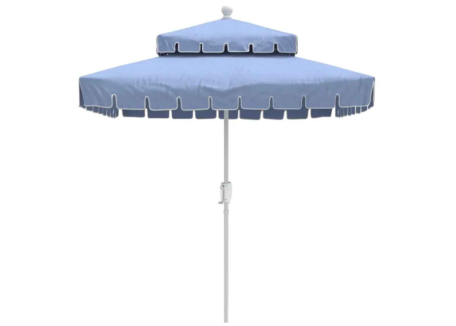 Liz Two-Tier Square Patio Umbrella - Cast Ocean - Blue