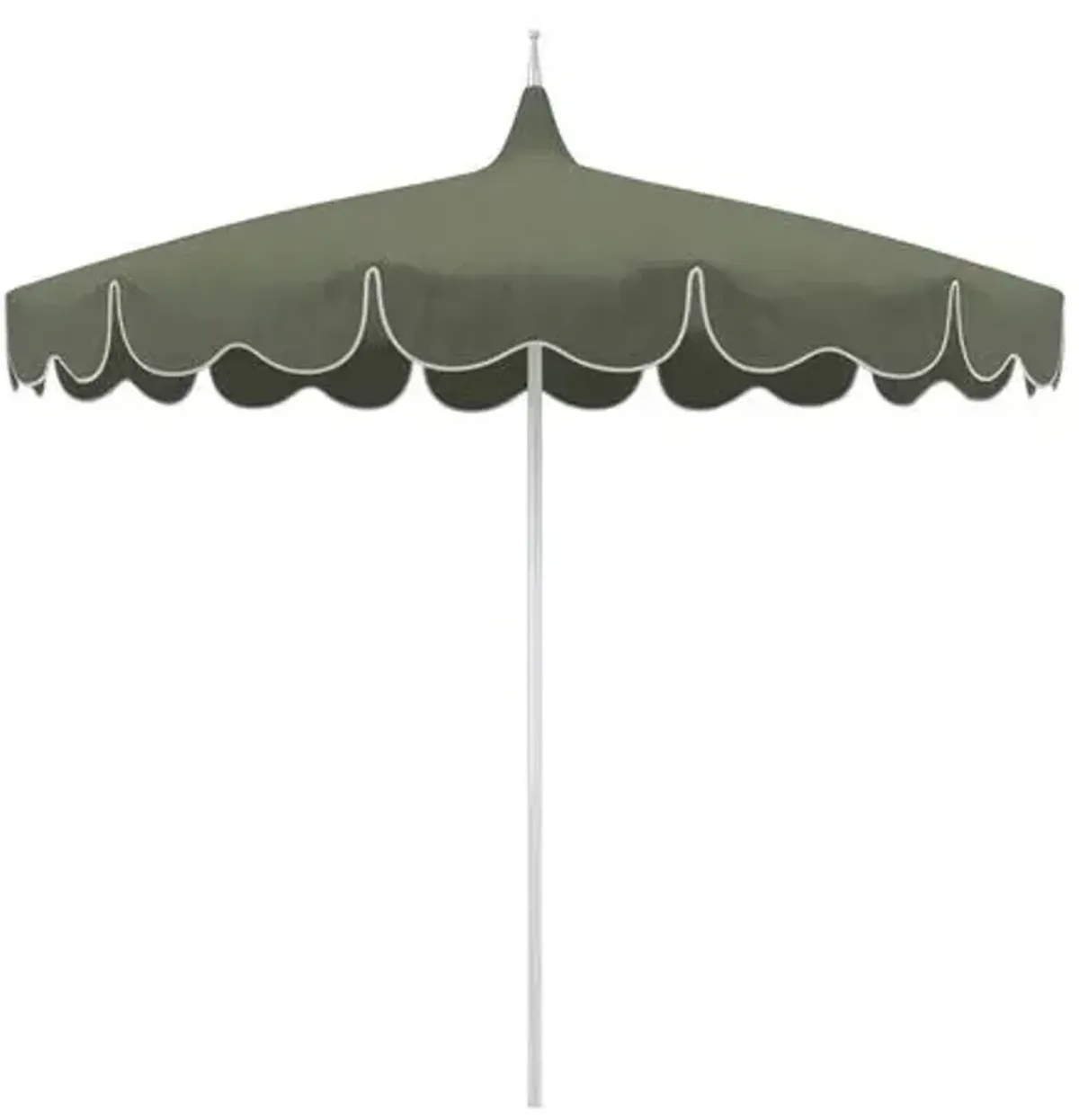 Billow Pagoda Patio Umbrella - Sunbrella - Green