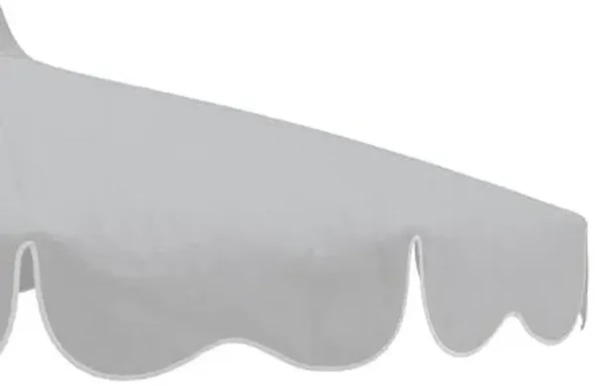 Billow Pagoda Patio Umbrella - Sunbrella - Gray