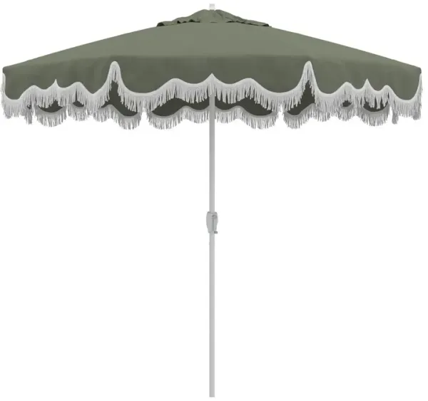Ripple Fringe Patio Umbrella, Sunbrella