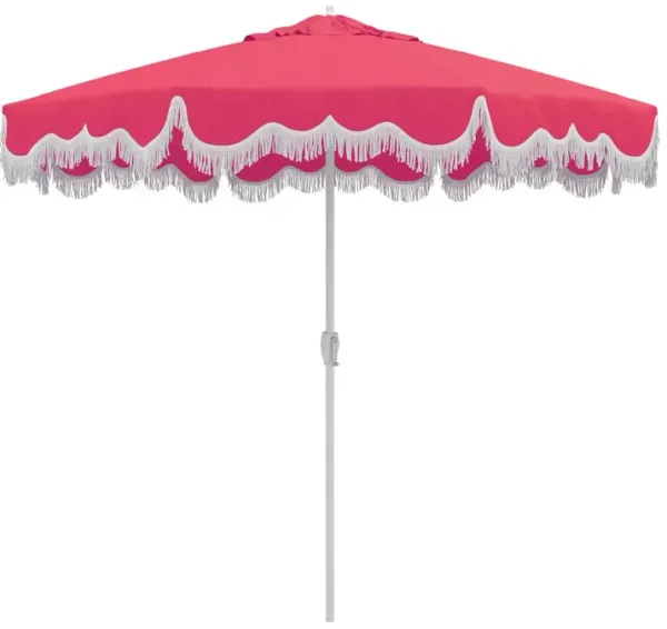 Ripple Fringe Patio Umbrella, Sunbrella