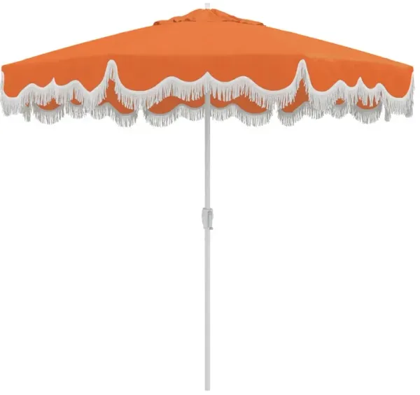 Ripple Fringe Patio Umbrella, Sunbrella