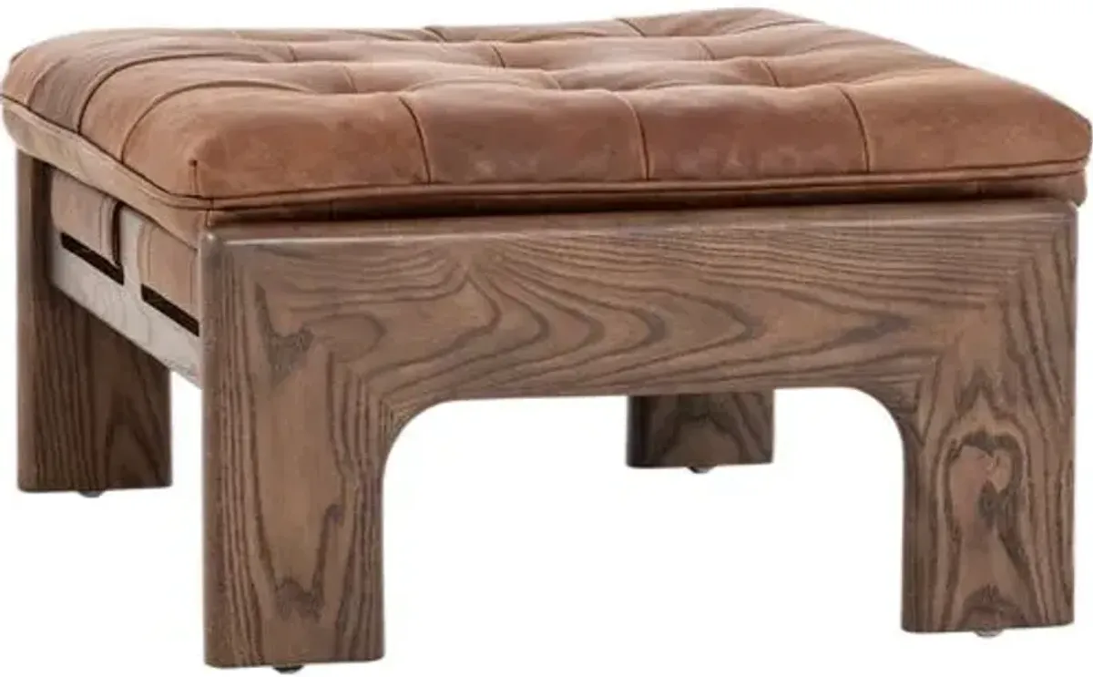 Halston Ottoman - Brown