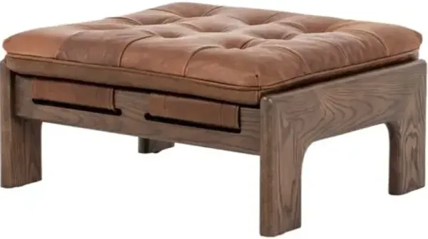 Halston Ottoman - Brown