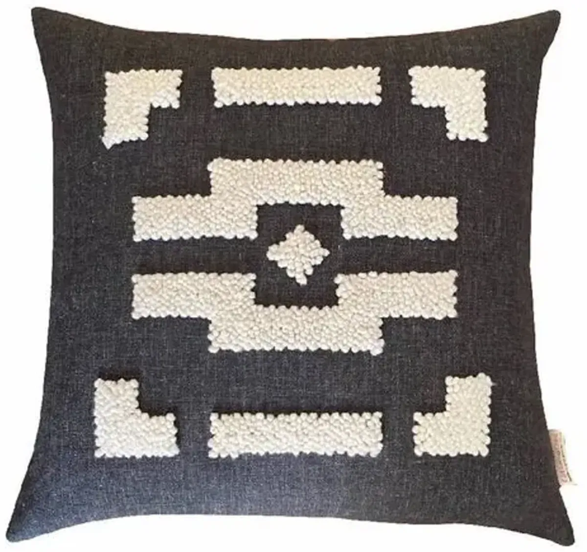 Cotton Tree - Punch Needle Ndebele Pillow - Powered by People