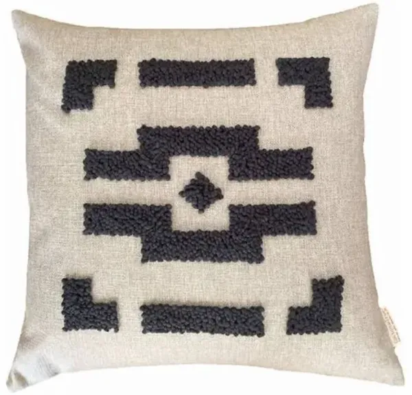 Cotton Tree - Punch Needle Ndebele Pillow - Powered by People