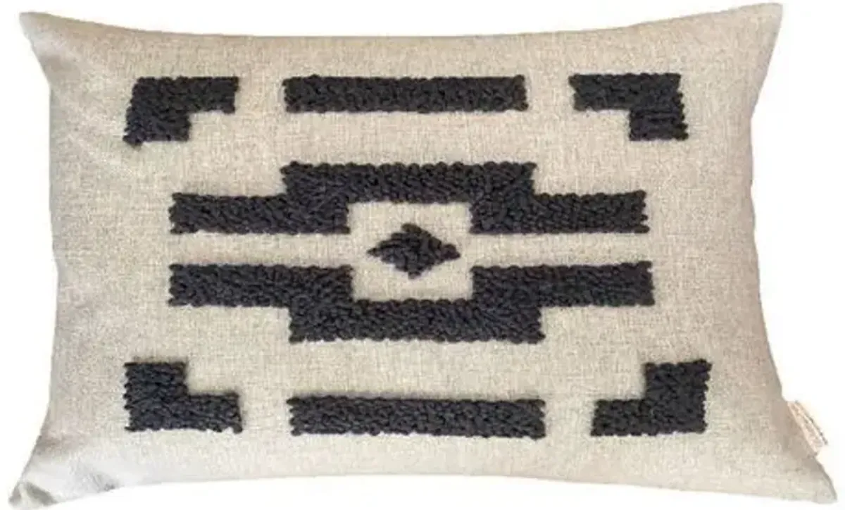 Cotton Tree - Punch Needle Ndebele Pillow - Powered by People