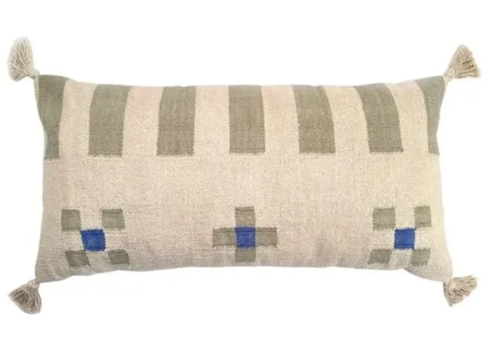 Bit of Meraki - Maira 14"x28" Lumbar Pillow - Cream - Powered by People