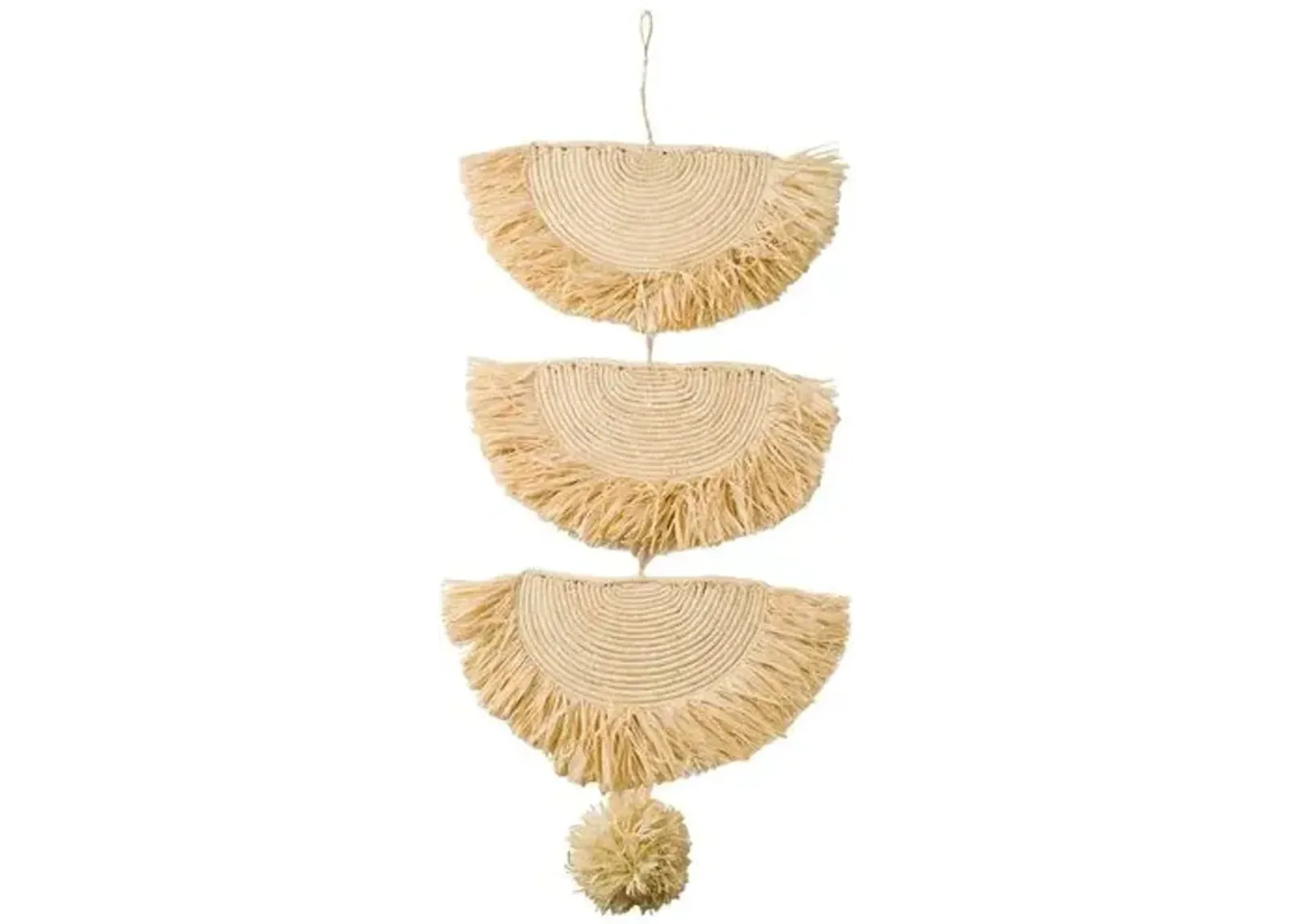 Floc - Raffia Parade Wall Hanging - Natural - Powered by People - Beige