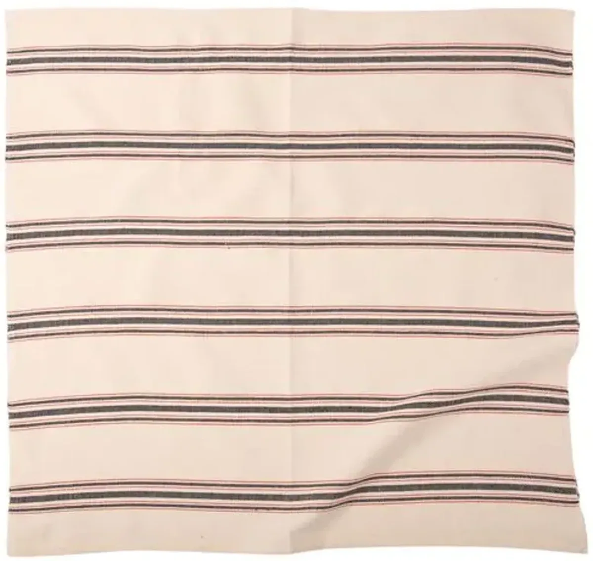 Siafu Home - Set of 4 Mistari Striped Napkins - White - Powered by People