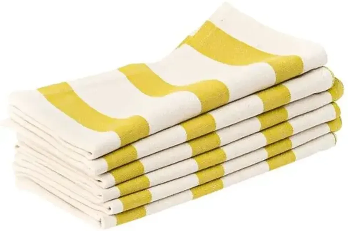 Siafu Home - Set of 4 Nyota Napkins - Yellow - Powered by People