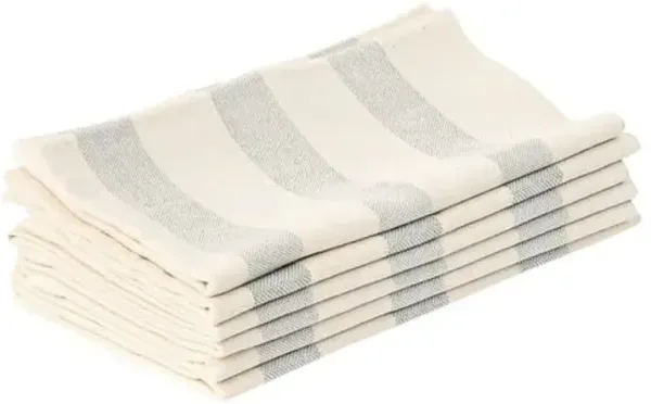 Siafu Home - Set of 4 Nyota Napkins - Gray - Powered by People