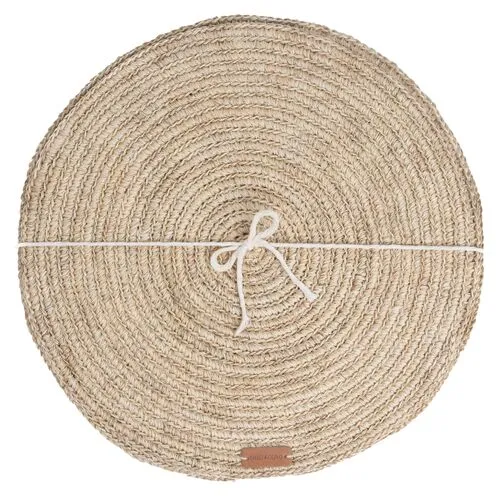 Tallo de Olivo - Set of 4 Fique Spiral Placemats - Brown - Powered by People