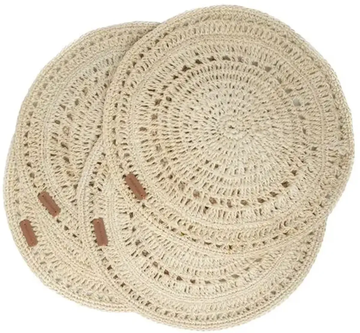 Tallo de Olivo - Set of 4 Fique Pacific Placemats - Beige - Powered by People