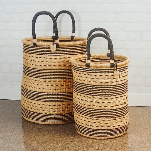 Big Blue Moma - Bolga Baskets - Powered by People - Black