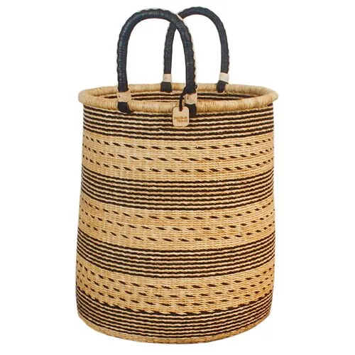 Big Blue Moma - Bolga Baskets - Powered by People - Black