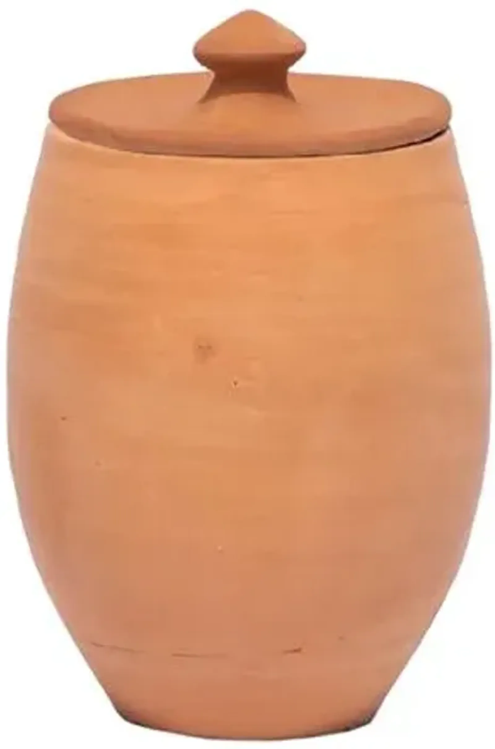 Alcantara Frederic - Artisanal Terracotta Pot with Lid - Powered by People - Brown