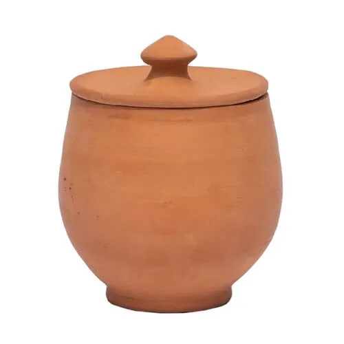 Alcantara Frederic - Artisanal Terracotta Pot with Lid - Powered by People - Brown