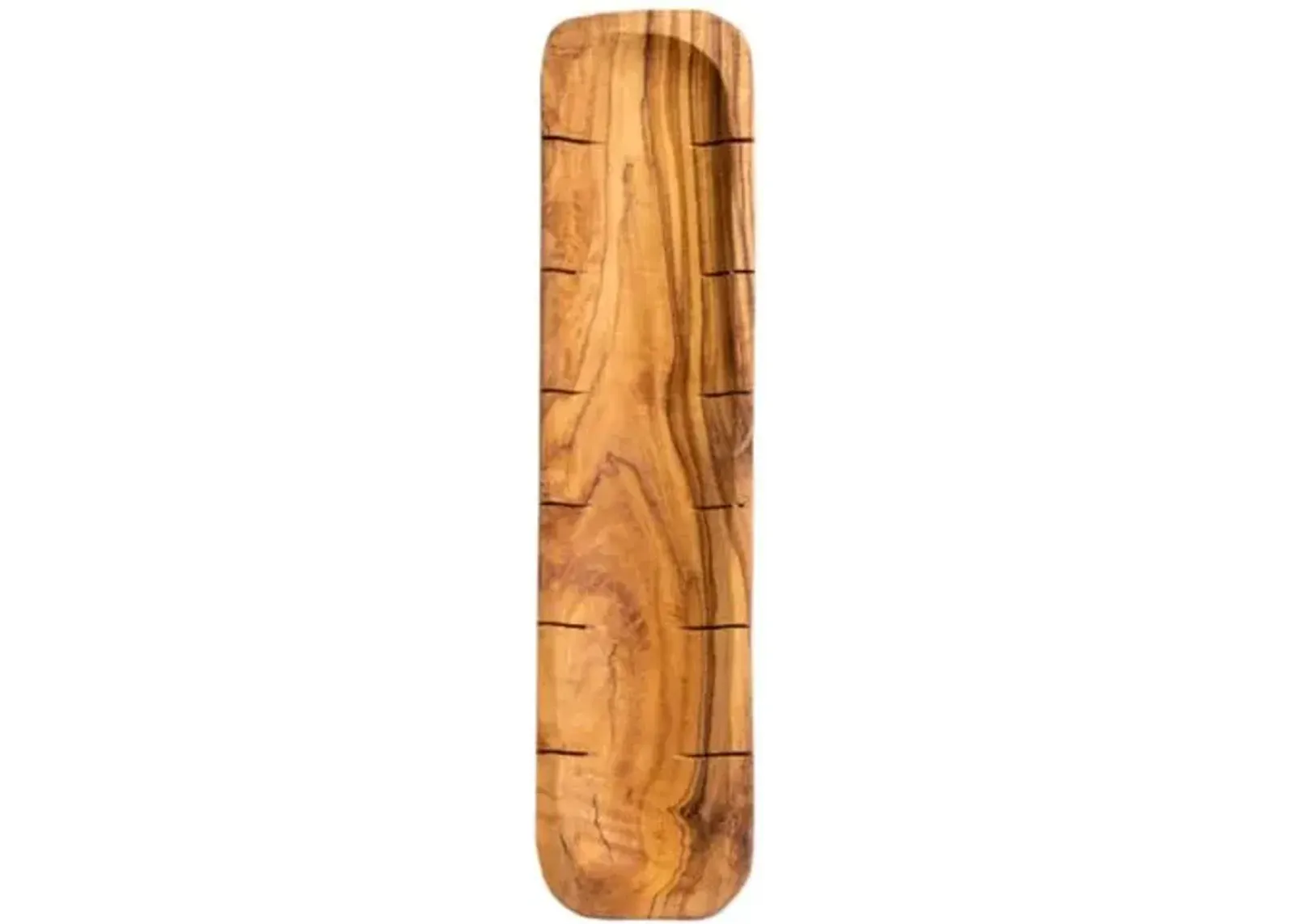 Gharyan Stoneware - Olive Wood Bread Slicing Board - Powered by People - Brown