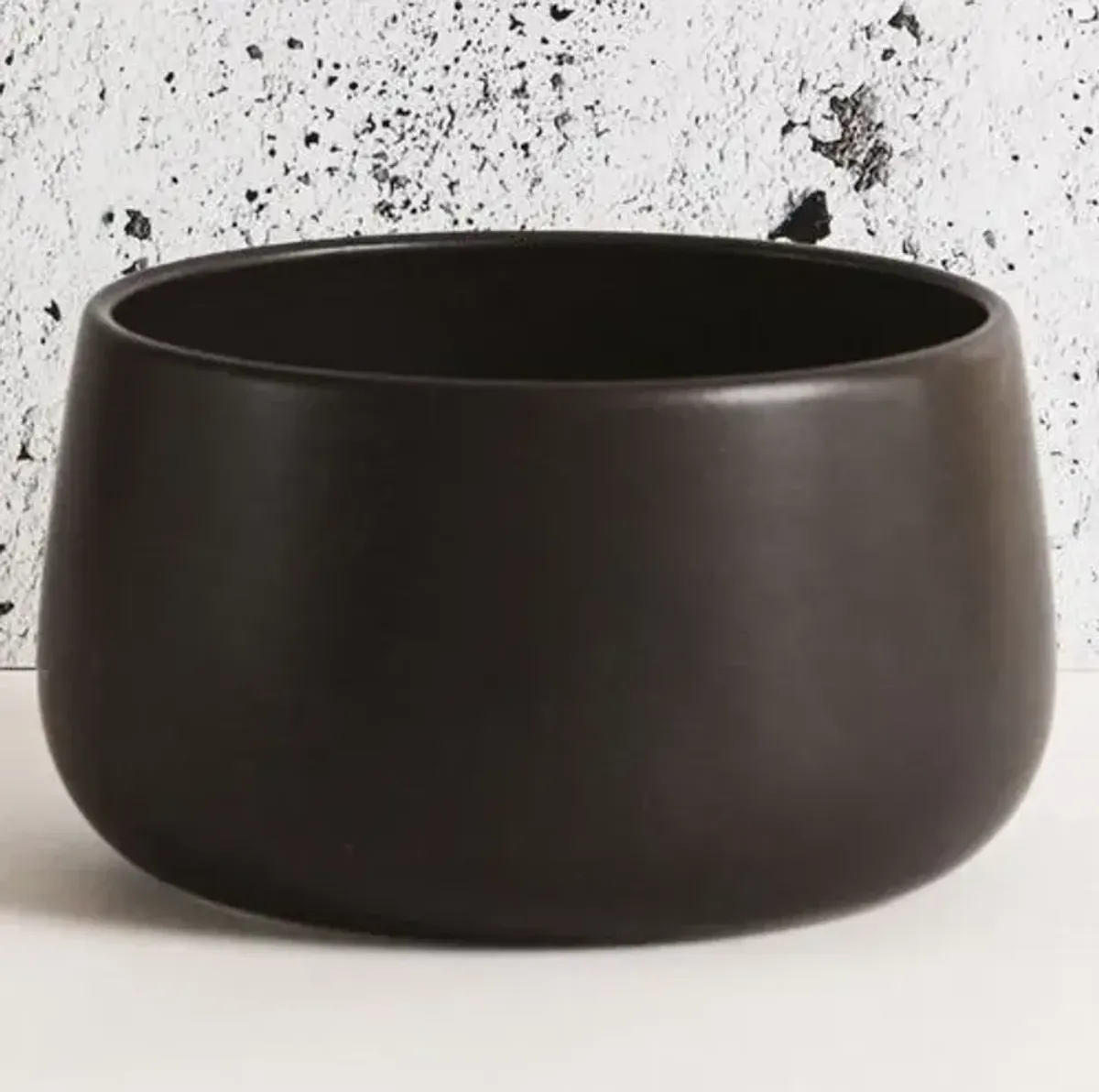 Gharyan Stoneware - Stoneware Serving Bowl - Powered by People - Black