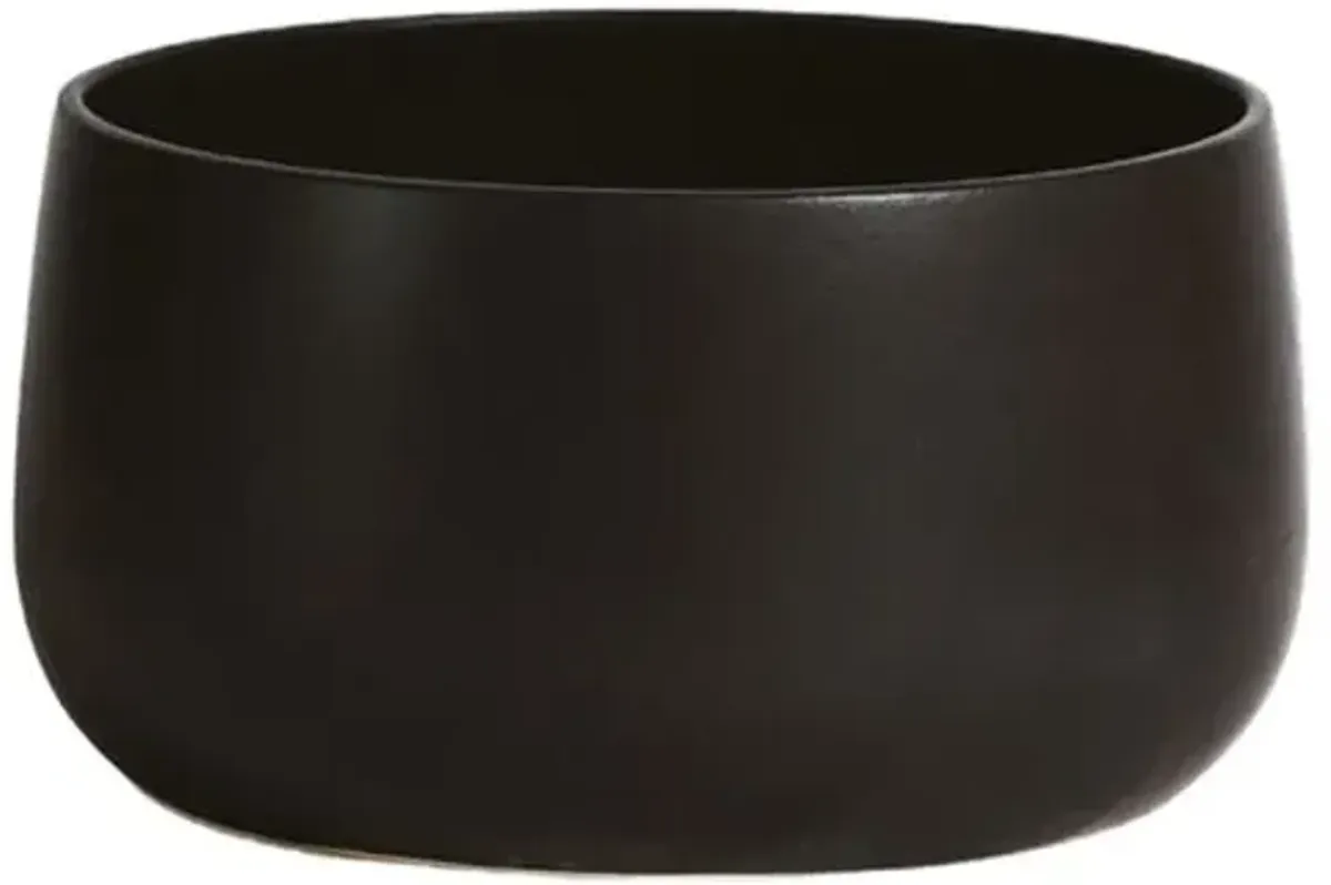 Gharyan Stoneware - Stoneware Serving Bowl - Powered by People - Black