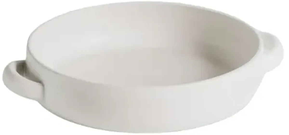 Gharyan Stoneware - Large Serving Plate With Handles - Powered by People - White