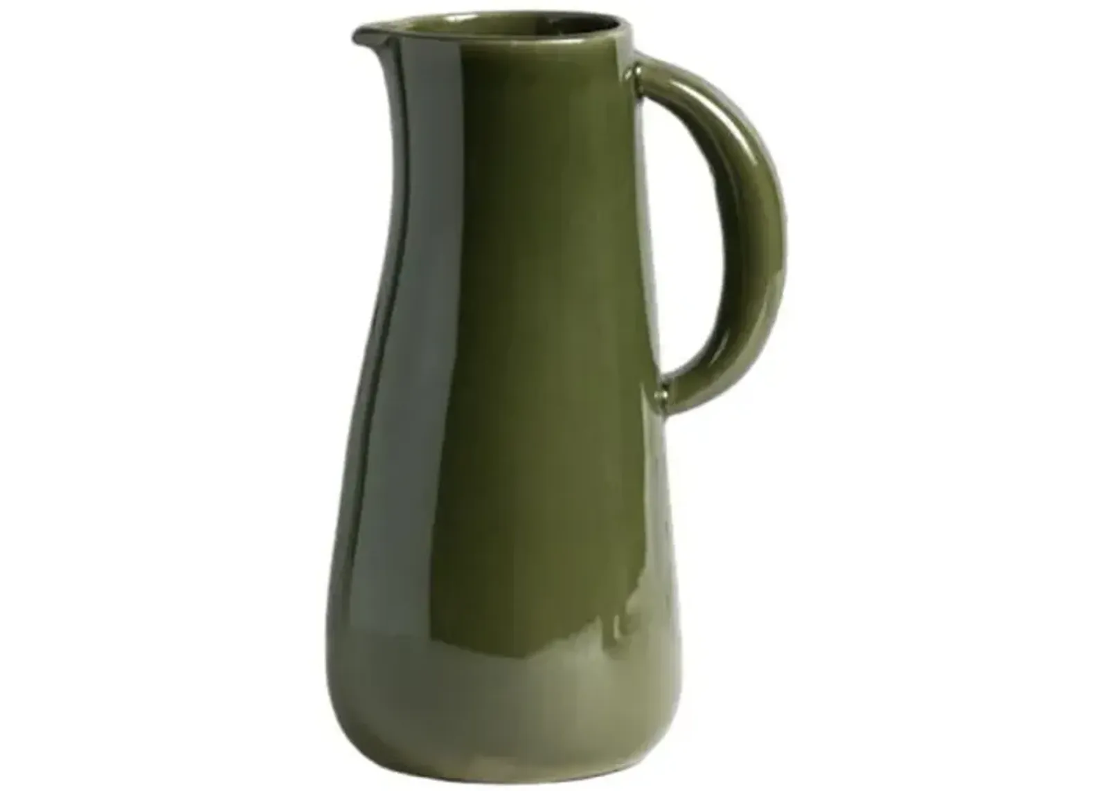 Gharyan Stoneware - Stoneware Jug - 50 Oz - Powered by People - Green