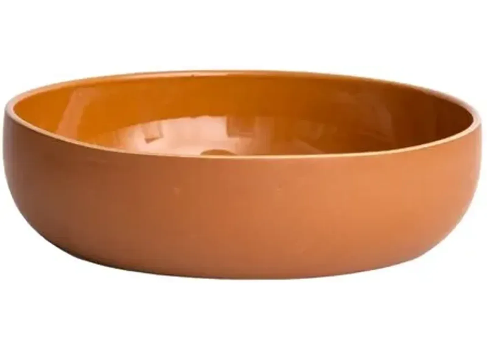 Gharyan Stoneware - Shallow Stoneware Serving Bowl - Powered by People - Brown