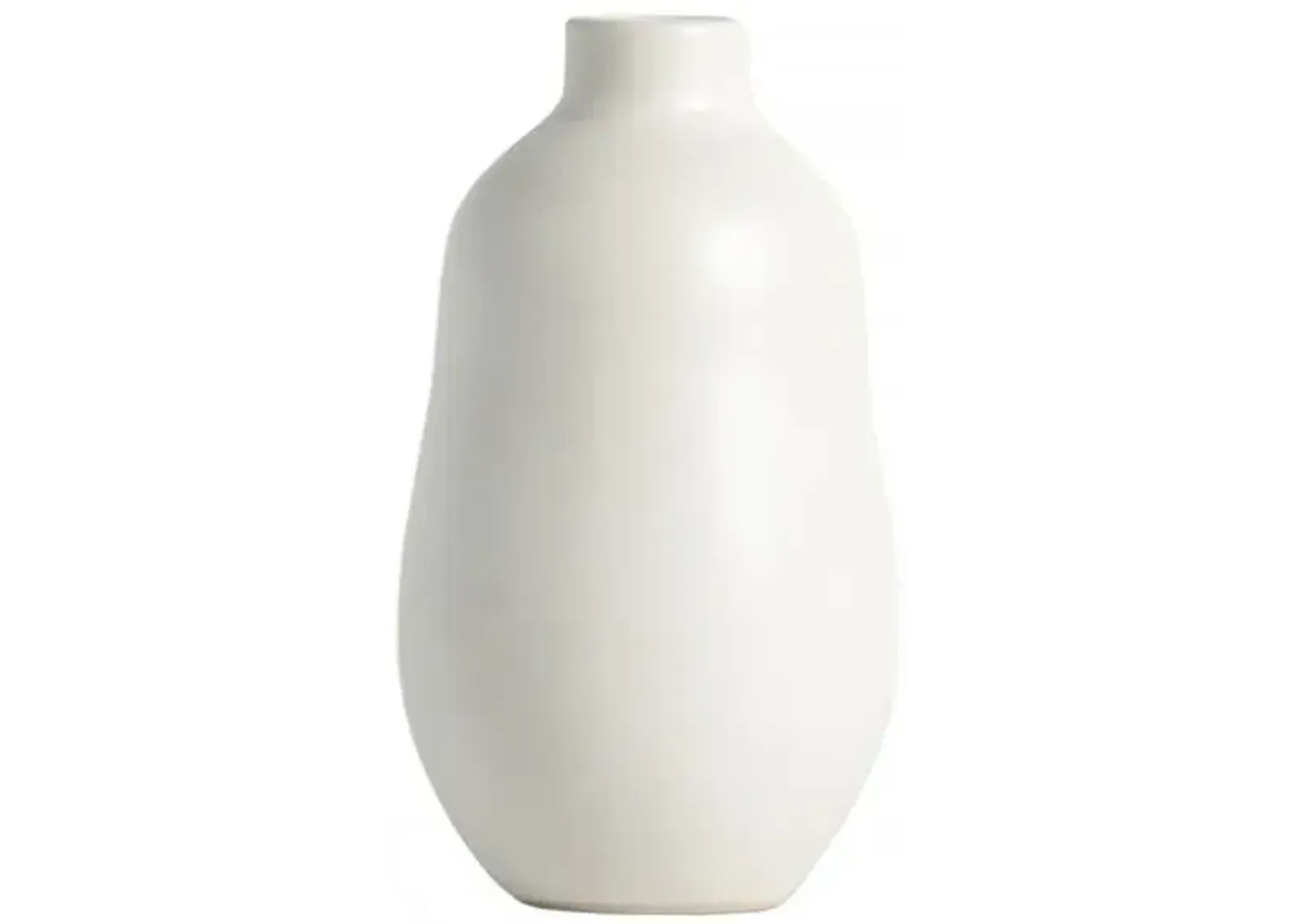 Gharyan Stoneware - Stoneware Vase - Powered by People - White