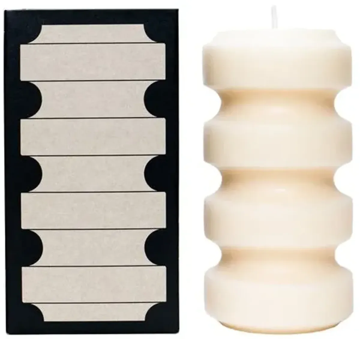 Field Kit - Spicy Pillar Candle - Powered by People - White