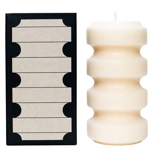 Field Kit - Spicy Pillar Candle - Powered by People - White