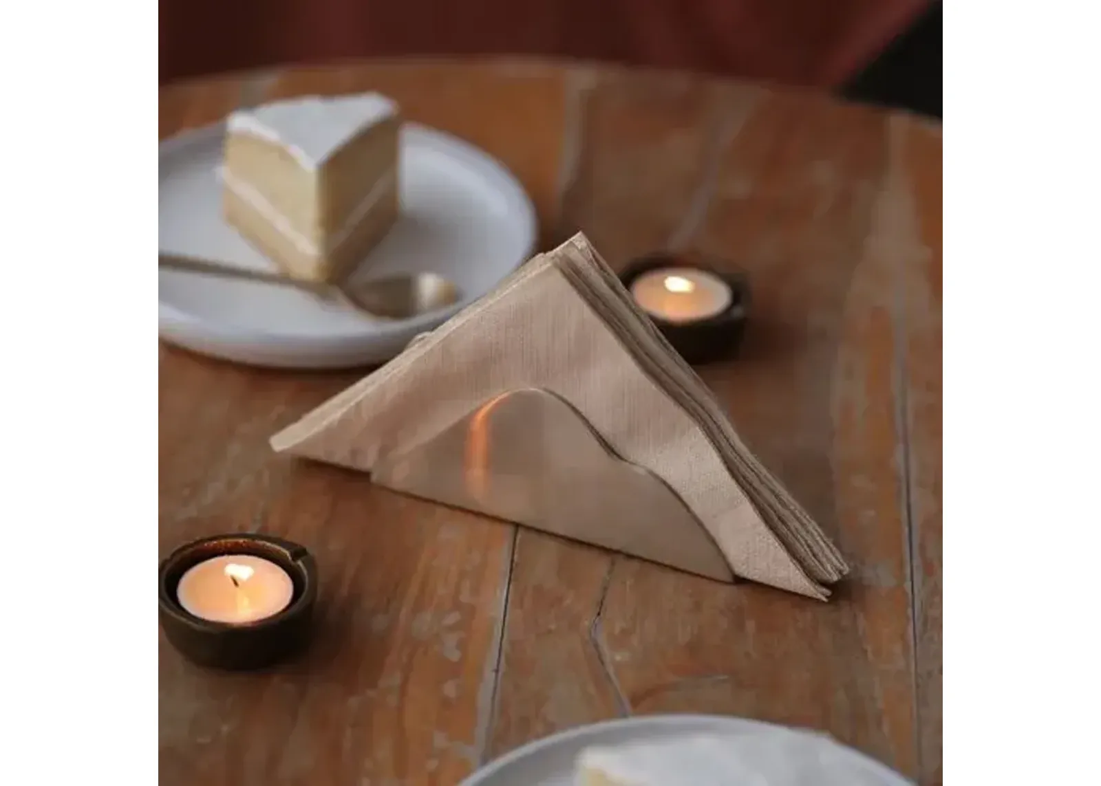 Fleck - Cloud Napkin Holder - Powered by People - Brown