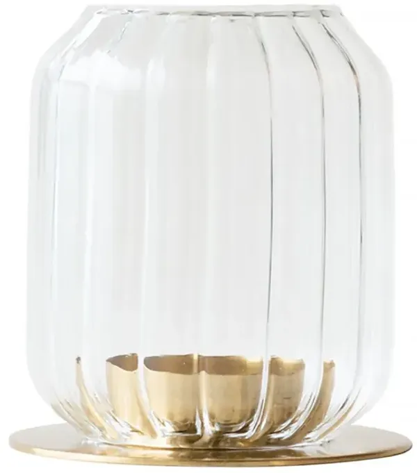 Fleck - Set of 2 Kira Glass Lanterns - Powered by People - Clear