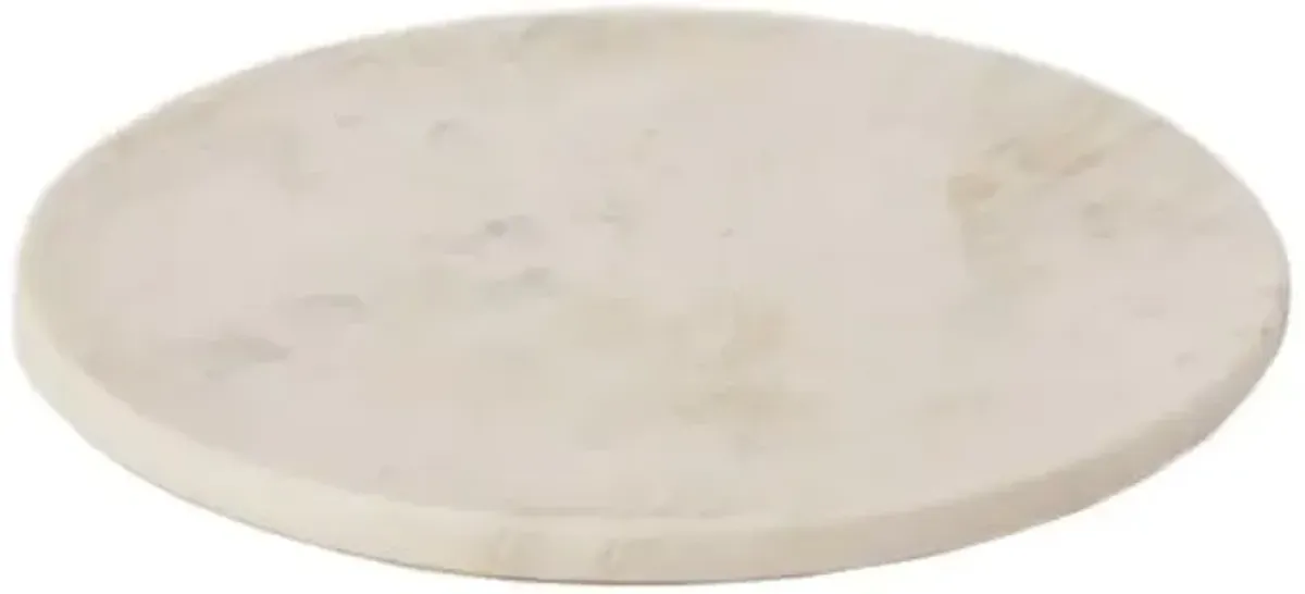 Fleck - White Marble Platter - Powered by People