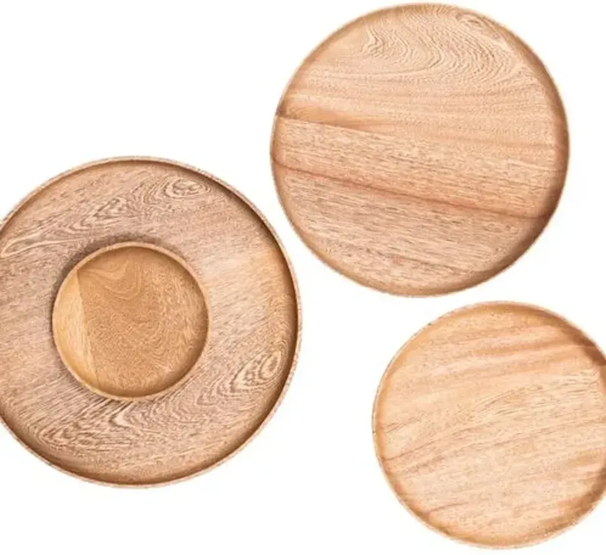 Chechen Wood Design - Rosa Morada Wooden Small Plate - Powered by People - Brown