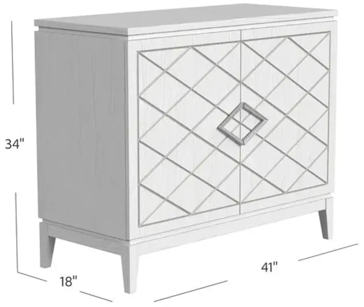 Denton Chest - White/Silver