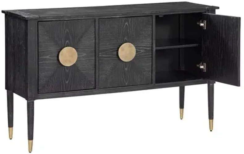 Harrison Console Table - Cerused Black Oak