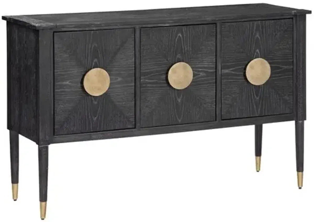 Harrison Console Table - Cerused Black Oak