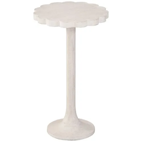 Lachlan Accent Table - White - 12Lx21Hx12Wx12D in