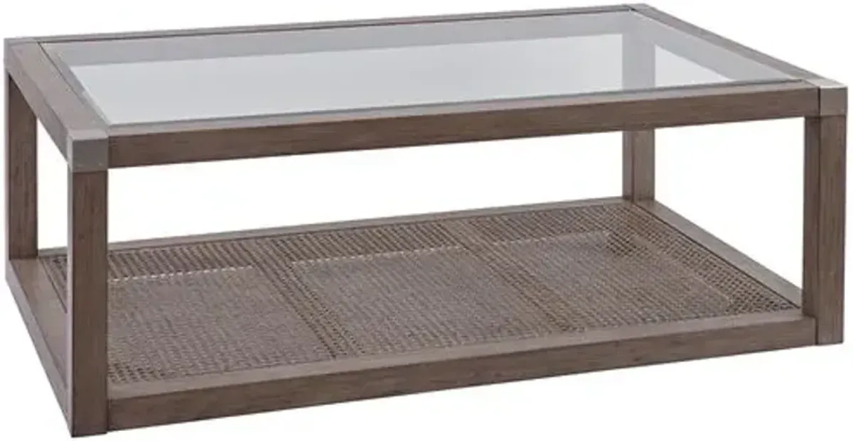 Sterling Rectangular Coffee Table - Brown