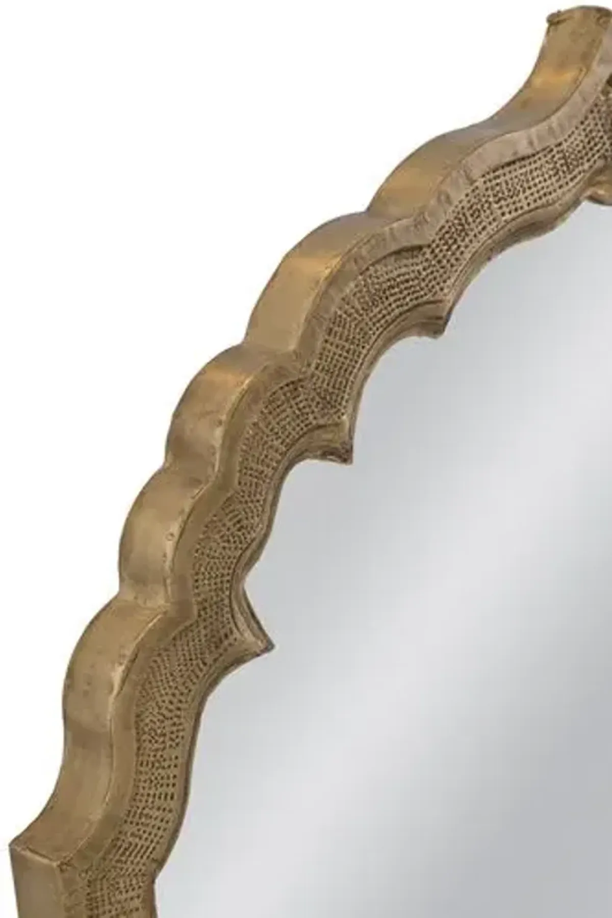 Amina Wall Mirror - Antique Brass