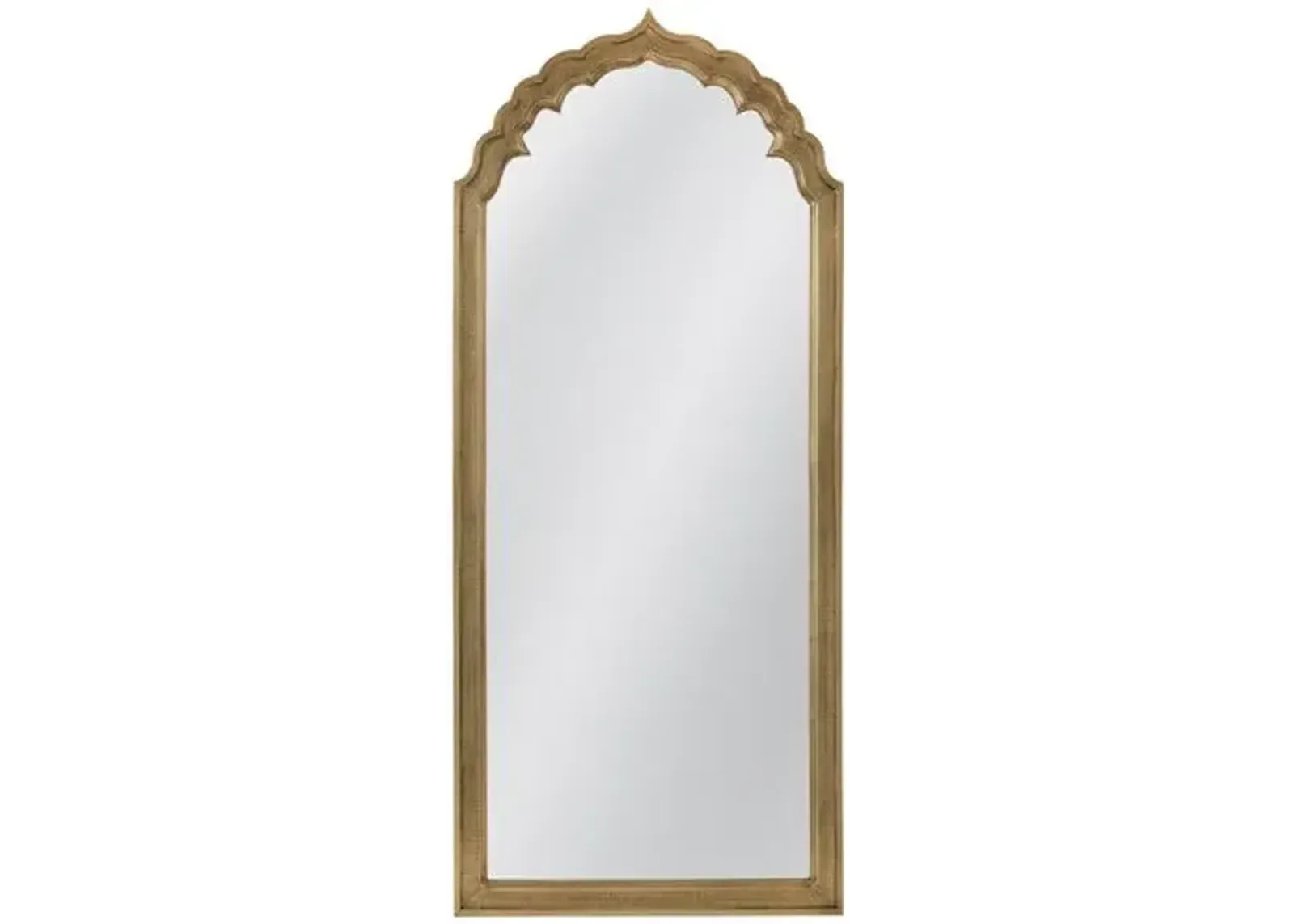 Amina Wall Mirror - Antique Brass