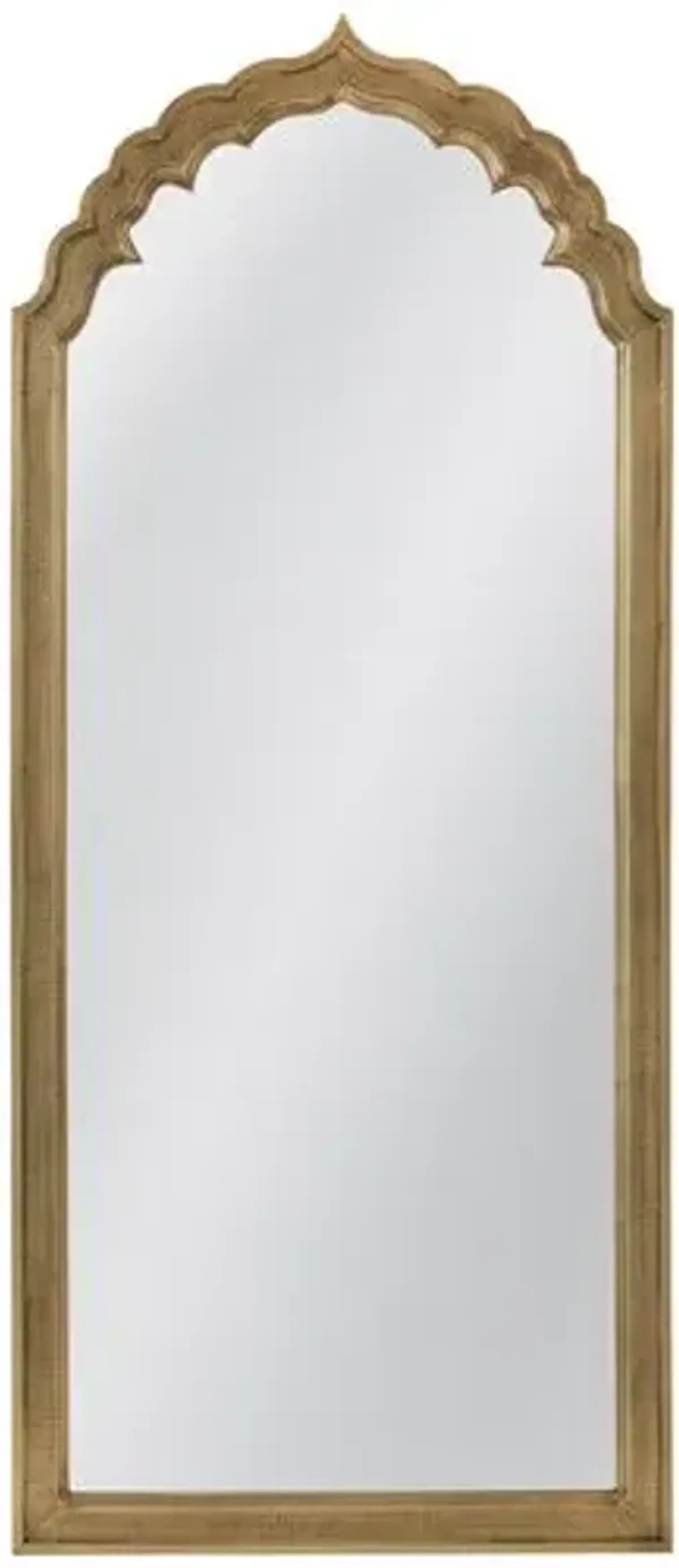 Amina Wall Mirror - Antique Brass