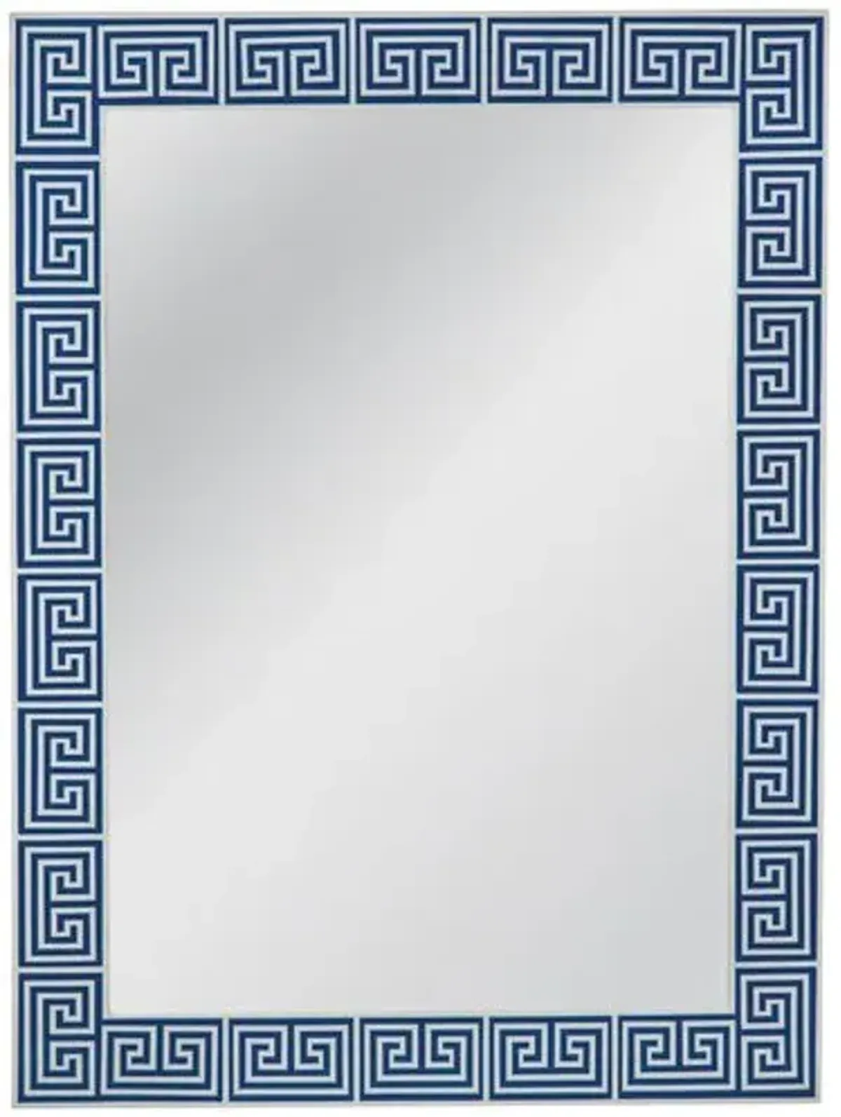 Leland Bone Inlay Wall Mirror - Blue/Ivory